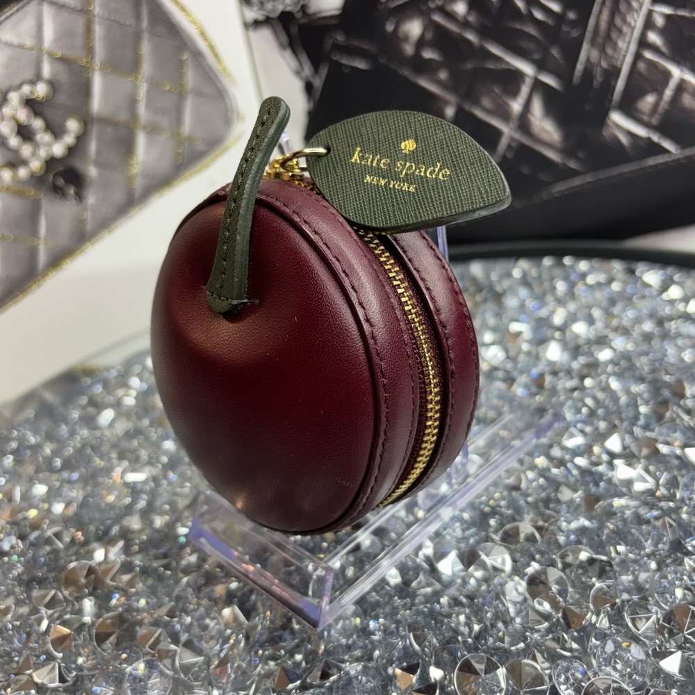 Kate Spade novelty Ma Chérie 3D Cherry Coin Purse EUC - Picture 5 of 11
